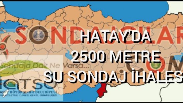 Hatay da sondaj ihalesi var