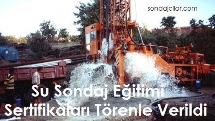 Su Sondaj Eğitimi Sertifikaları Törenle Verildi