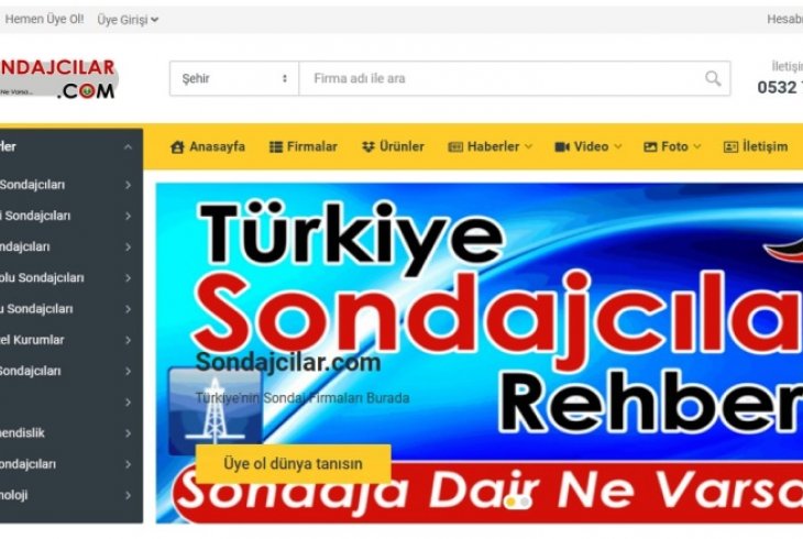 Türkiye de ki sondaj firmalarına ulaşımı kolaylaştırdık