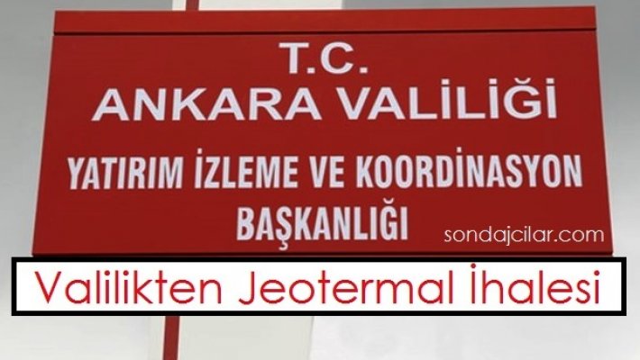 Valilikten Jeotermal İhalesi