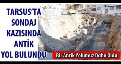 Sondaj Kazısında Yeni Bir Antik Yol Bulundu