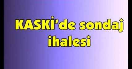 KASKİ den Yatay Sondaj Yapım İşi